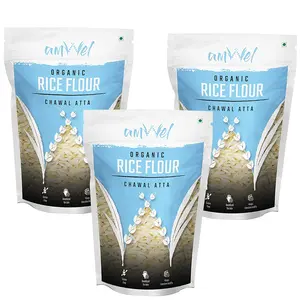 Amwel Rice Flour (Chawal Atta) 500g - Pack of Three [500gx3=1500g]