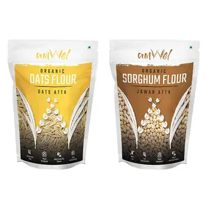 Amwel Combo of Oats Flour 500g + Sorghum Flour 500g (Pack of Two)