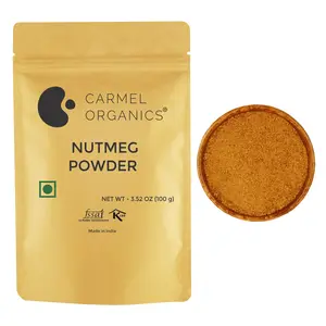 CARMEL ORGANICS Nutmeg Ground Powder | 100 Grams