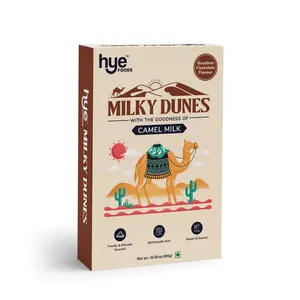 HYE FOODS Milky Dunes Bourbon Chocolate Camel Milk Powder | Healthy High Nutrition Chocolate-y 300 gms