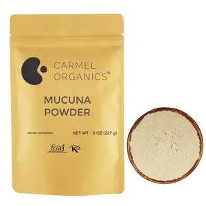 CARMEL ORGANICS Mucuna Seed Powder (227 Grams) | Jaivik Bharat Certified