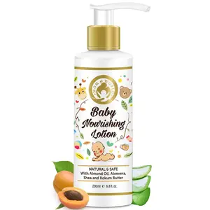 Mom & World Nourishing Lotion - with Almond Oil Aloevera Shea & Kokum Butter for Normal skin- 200 ml