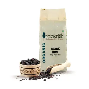 Praakritik Aromatic Black Rice 1.5 kg - Forbidden Rice - 500g (Pack of 3) | High Fiber Rice I Superfood I North East part of India