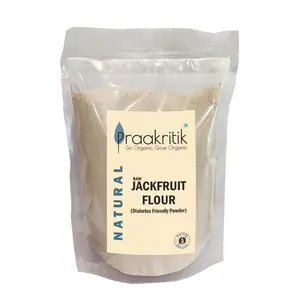 Praakritik Natural Jackfruit Flour 500gm Flour Replacement For Cooking/Baking Superfood Friendly Low Carb Dietary Fibre Rich Food & Atta