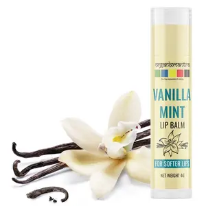 Organix Mantra Vanilla Mint Lip Balm With Cocoa Butter & Vanilla For Dry and Chapped Lips - 4GM