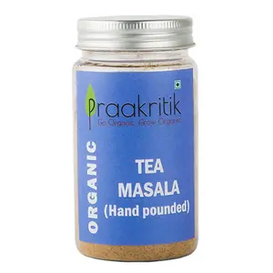 Praakritik Organic Tea Masala Organic Natural Vegetarian Chai Masala Daily Use Healthy Tea Masala Natural Spices 100 Grams