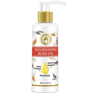 Mom & World Mother Nourishing Body Oil Complete Moisturising 100% Pure Oils - No Mineral Oil 200 ml (MOMWLD04)