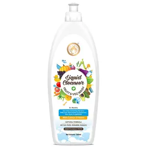 Mom & World Liquid Cleanser 500ml - wash for Bottle Utensils Vegetables Fruits Cleanser - No SLS Paraben Silicone Safe Effective & Toxin Free