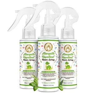 Mom & World Mosquito Repellent Room Spray 100ml - 100% Naturally Derived - Pack Of 3