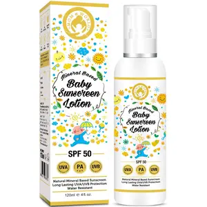 Mom & World Mineral Based Lotion Spf 50 Pa+++ Uva/Uvb Protection Water Resistance 120 ml (MOMWLD10)
