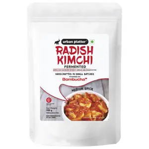 Urban Platter Radish Kimchi 350g [Raw Organic & Vegan - Powered by Bombucha]