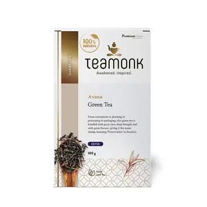 Teamonk - Avana Green Tea Leaves 100g (Makes 50 Cups) | USDA Certified Organic Darjeeling Tea