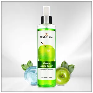 Vedicline Green Apple Toner With Green Apple Extract For Refreshes Skin 200 ml