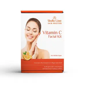 Vedicline Vitamin C Facial Kit with Aloe Vera Turmeric And Niacinamide 50ml