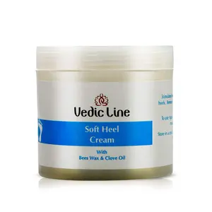 Vedicline Soft Heel Cream Repair Rough and Cracked Heel with Neem Seed Oil Clove Leaf Oil and Menthol Keeps Skin Hydrated Supple and Smooth 100ml