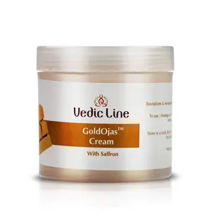 Vedicline Gold Ojus Massage Cream with Almond Oil Olive Oil Gold Dust for Smooth Skin 100ml