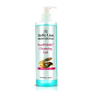 Vedicline Pearl Pishthi Cleansing Gel with Jasmine Oil & Pearl Powder for Fresh Glowing Face 500ml