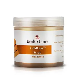 Vedicline Gold Ojas Scrub with Saffron for Refreshing skin100ml