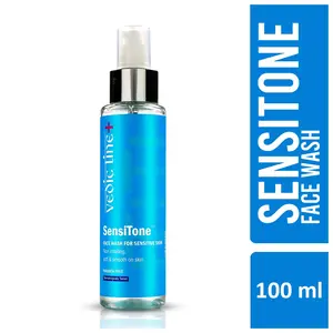Vedicline Sensitone Face Wash for Sensitive Skin Dirt & Grime Size of Pores with Aloe Vera Oil for Healthy Skin 100ml