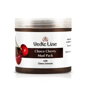 Vedicline Choco Cherry Mud Pack With Walnut shell Cocoa Powder Chocolate Seed Butter For Nourished Skin100ml
