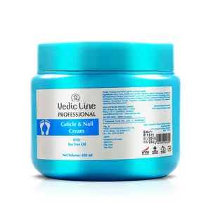 Vedicline Cuticle & Nail Cream for Nail Damage & Peeling skin with Tea Tree Leaf Oil For Healthy Growing Nails 400ml