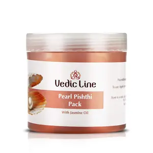 Vedicline Pearl Pishthi Pack With Olive Oil Pearl Powder & Jasmine Oil For Glowing Skin 100ml