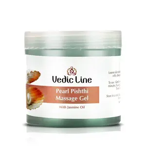 Vedicline Pearl Pishthi Massage Gel with Olive Oil Pearl Powder & Jasmine Oil for Radiant Skin100ml