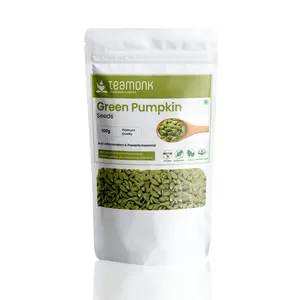 Teamonk Green Pumpkin Seeds - 100g | Pepita Seeds | Great Source of Magnesium