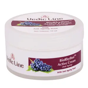 Vedicline BioRhythm Active Cream For Anti -Ageing with Almond Oil Olive Oil & Avocado Oil for Skin 50ml