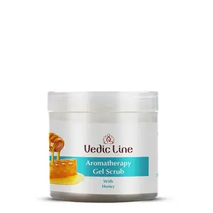 Vedicline Aromatherapy Gel Scrub With Walnut Shell & Olive Oil For Healthy Skin Glow100ml