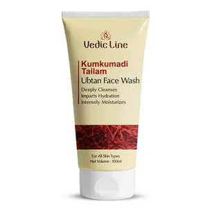 Vedicline Kumkumadi Tailam Ubtan Face Wash With the Goodness Of Coconut Oil Aloe Barbadensis Leaf Juice Gives Smooth skin100ml