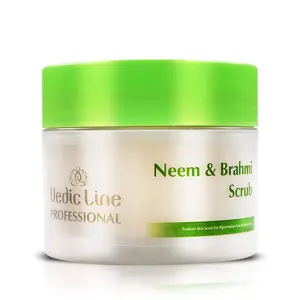Vedicline Neem & Brahmi Face Scrub With Almond Oil Tulsi Aloe Vera For Skin Purification 500ml