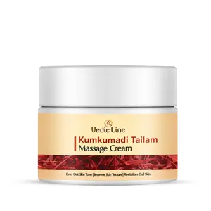 Vedicline Kumkumadi Tailam Face Cream With Almond Oil And Argan Oil For Skin Rejuvenation 100ml
