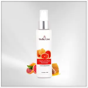 Vedicline Grapefruit & Honey moisturizer With Grapefruit Oil Almond Oil and Wheat Germ Oil For Healthy 100ml