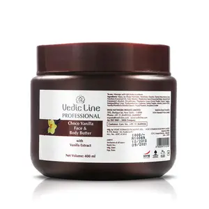 Vedicline Choco Vanilla Face & Body Butter With Choco Vanilla For Nourished Skin 400ml