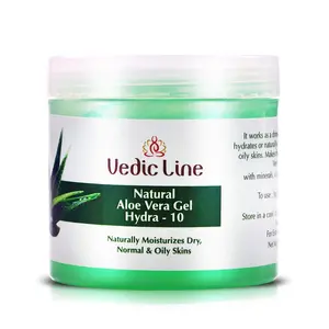 Vedicline Natural Hydra Aloe Vera Gel with Almond Oil Neem and Tulsi for Hydrating Skin 100ml