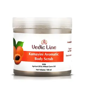 Vedicline Kamayani Aromatic Body Scrub With Apricot Wheat Germ oil For Soft Looking Skin100 ml