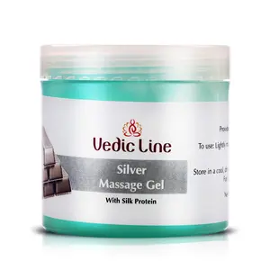 Vedicline Silver Massage Gel With Silver Pearl Menthol Jasta Bhasma For Radiant Skin 100ml