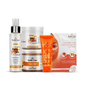 Vedicline Day care & Protection Kit For Dullness & Damaged Skin With The Goodness of Vitamin C & Natural Ingredients Makes Skin Beautifully Glowing (395ml)