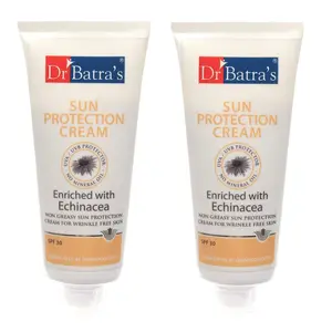 Dr Batra's Sun Protection Cream Enriched With Echinacea - 100 gm (Pack of 2)
