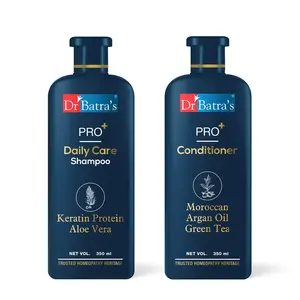 Dr Batra's PRO+ Daily Care Shampoo - 350ml and PRO+ Conditioner 350 ml