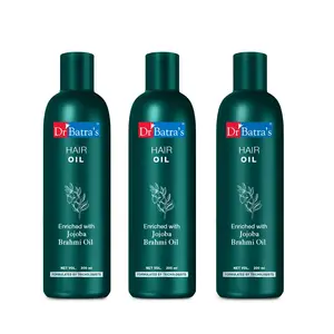 Dr Batra's Hair Oil Enriched With Jojoba - 200 ml (Pack of 3)