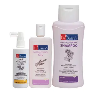 Dr Batra's Hair Vitalizing Serum 125 ml Shampoo - 500 ml and Oil- 200 ml