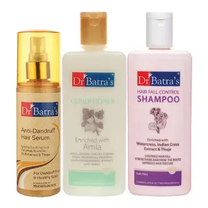Dr Batra's Hair Serum Conditioner - 200 ml and Hairfall Control Shampoo- 200 ml