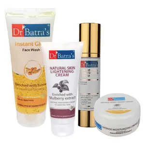 Dr Batra's Age Defying Skin Firming Serum - 50 G Face Wash - 200 gm Natural Skin  Cream - 100 gm and Intense Moisturizing Cream -100 G (Pack of 4)