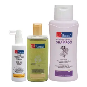 Dr Batra's Hair Vitalizing Serum 125 ml Shampoo - 500 ml and Hair Oil - 200 ml