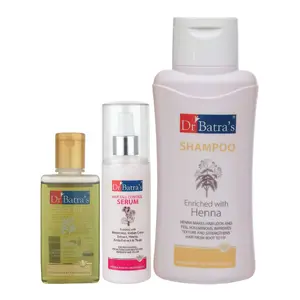 Dr Batra's Serum-125 ml Normal Shampoo - 500 ml and Hair Oil - 100 ml