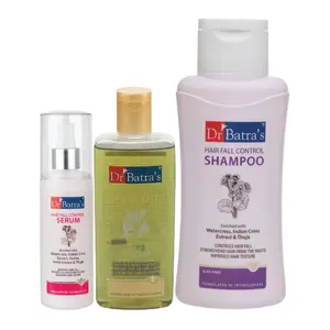 Dr Batra's Serum-125 ml Shampoo - 500 ml and Hair Oil - 200 ml