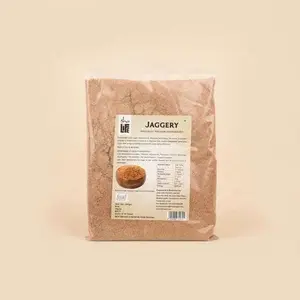 Isha Life Pure and natural Jaggery (500gm). Great alternative to white sugar. Chemical free. High in nutrition. Vacuum evaporated