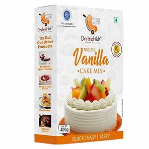 Dry Fruit Hub Vanilla Cake Premix 400gm Vanilla Premix Cake Powder Vanilla Cake Mix Vanilla Powder for Cake Vanilla Premix for Cake Making